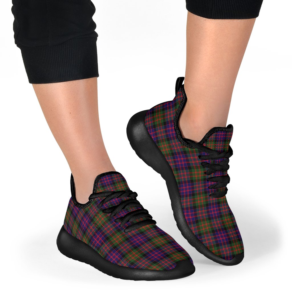 MacDonald Modern Tartan Plaid Mesh Knit Sneakers