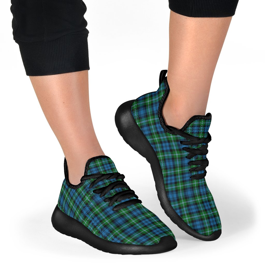 Lyon Clan Tartan Plaid Mesh Knit Sneakers