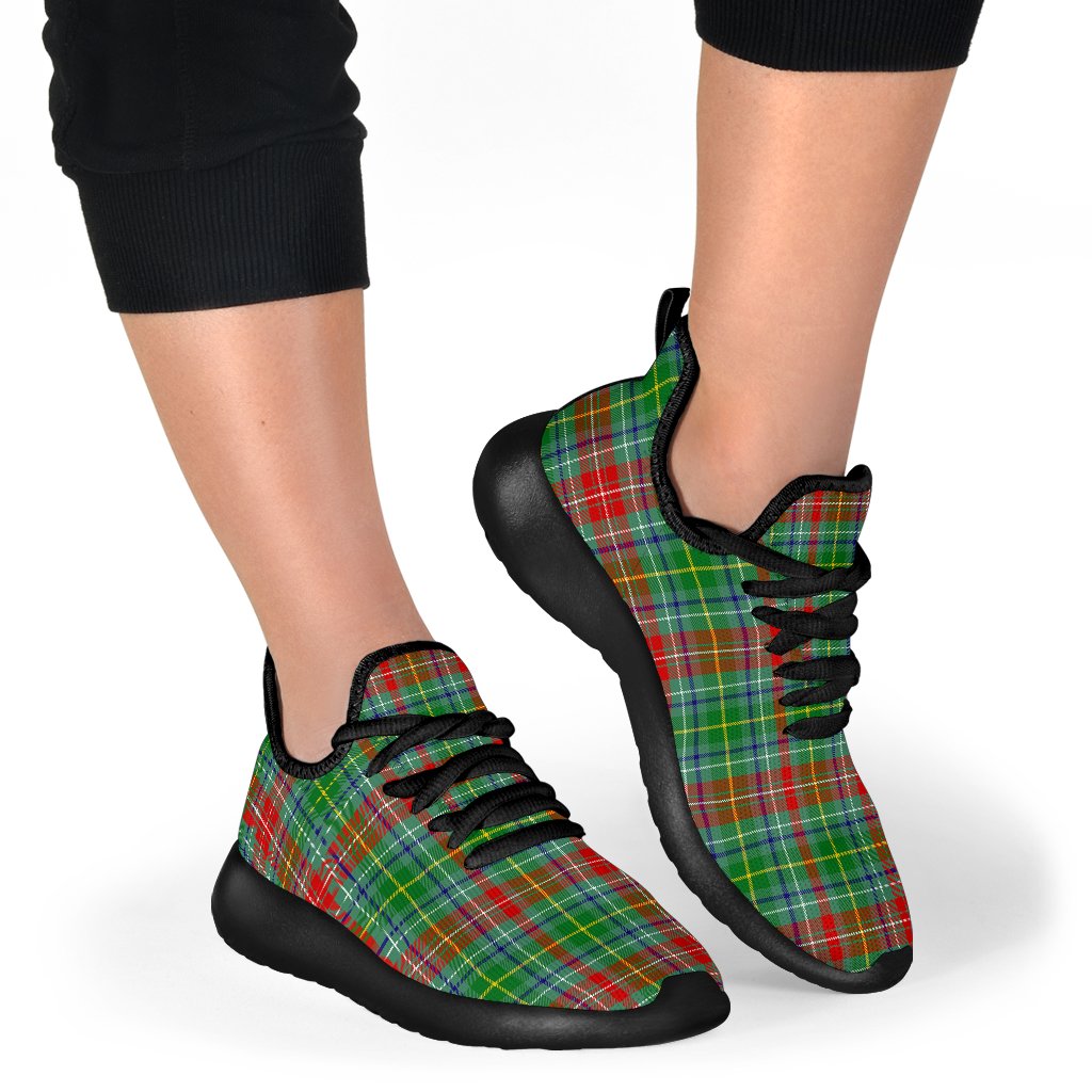 Muirhead Tartan Plaid Mesh Knit Sneakers