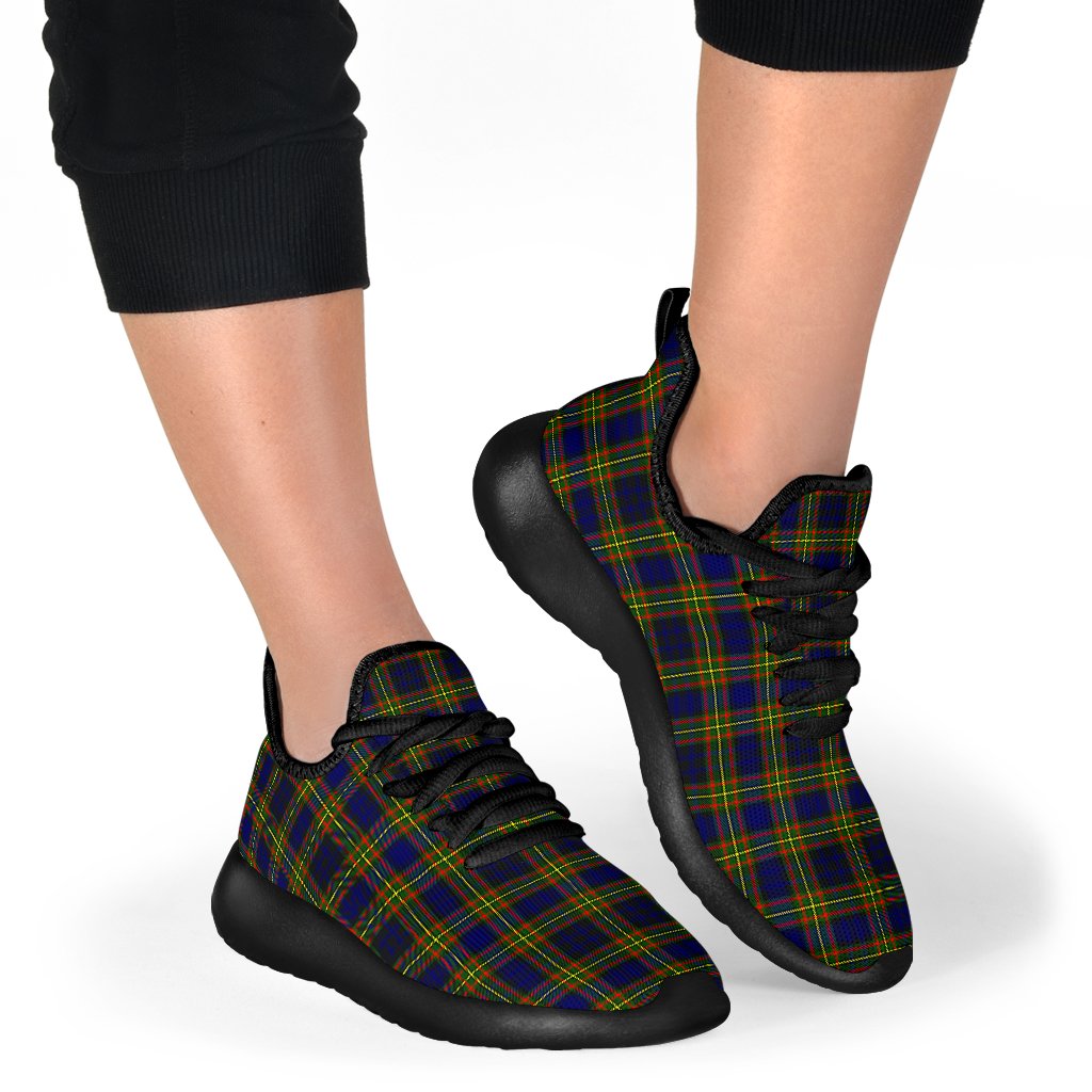 Clelland Modern Tartan Plaid Mesh Knit Sneakers