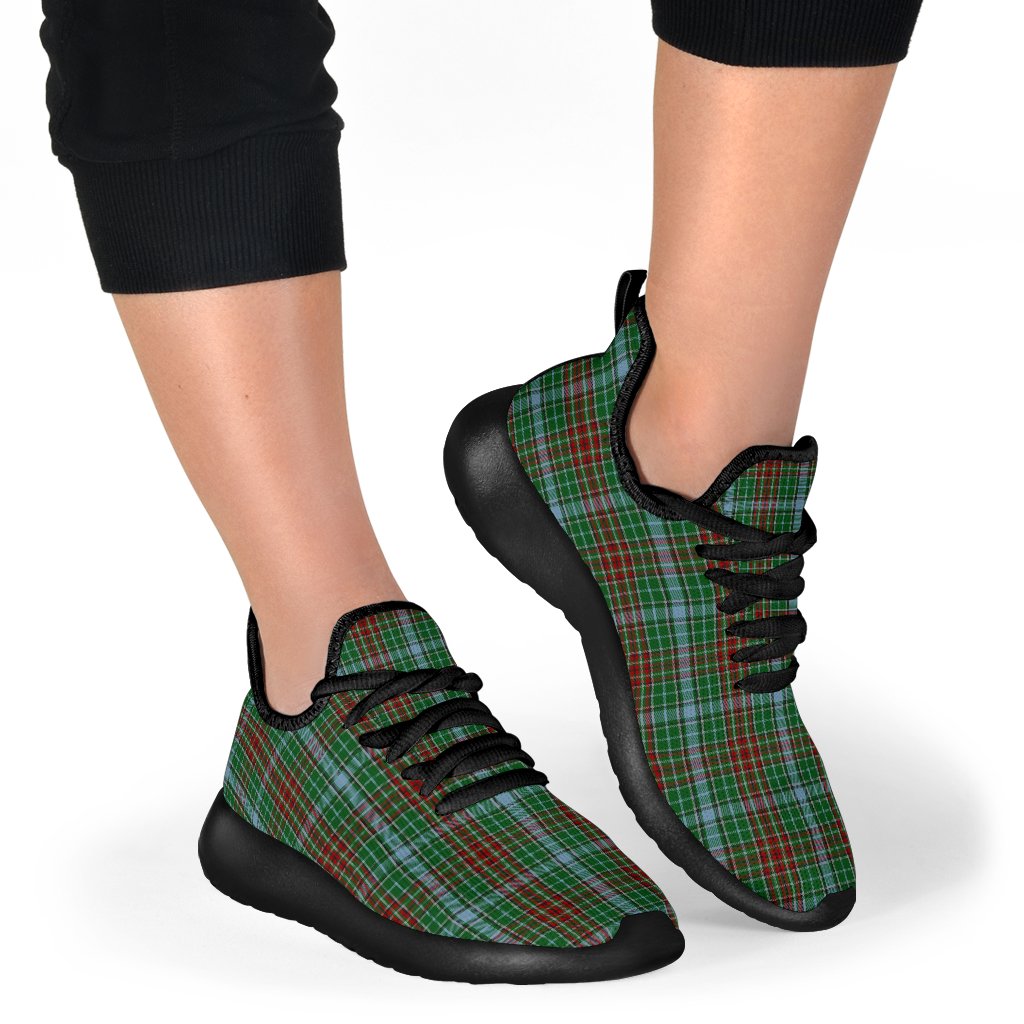 Gayre Tartan Plaid Mesh Knit Sneakers