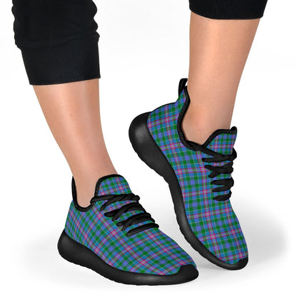 Pitcairn Hunting Tartan Plaid Mesh Knit Sneakers