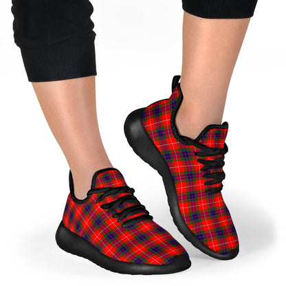 Fraser Modern Tartan Plaid Mesh Knit Sneakers