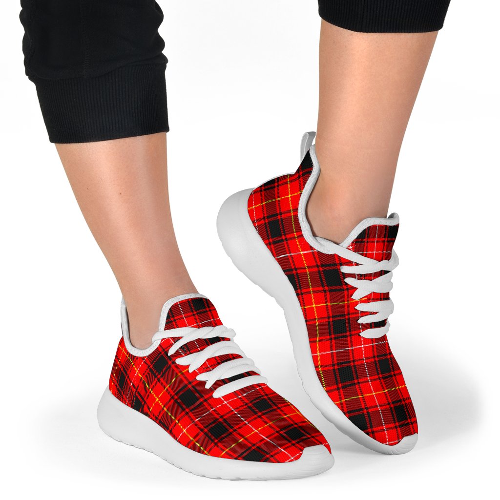 MacIver Modern Tartan Plaid Mesh Knit Sneakers