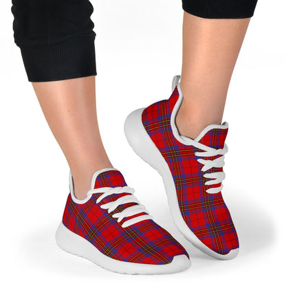 Leslie Modern Tartan Plaid Mesh Knit Sneakers