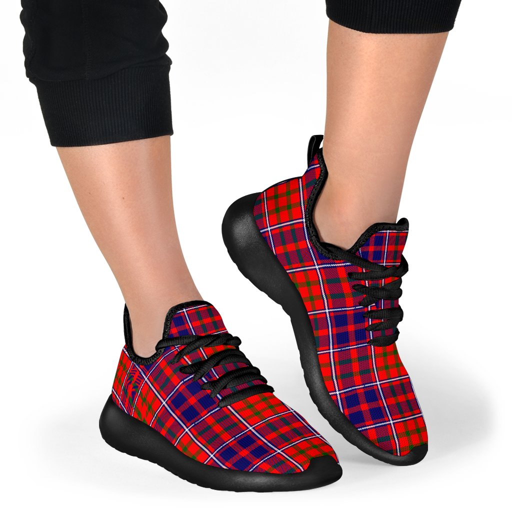 Cameron of Lochiel Modern Tartan Plaid Mesh Knit Sneakers