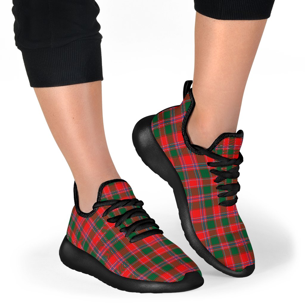 Dalziel Modern Tartan Plaid Mesh Knit Sneakers