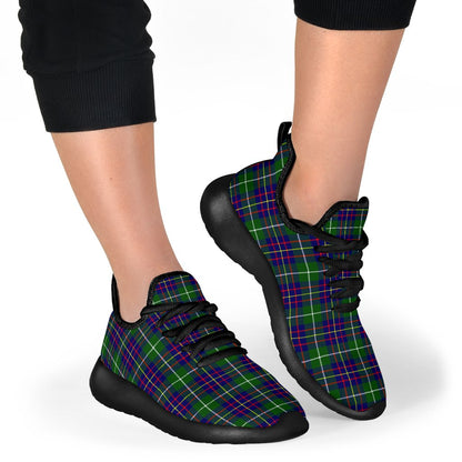 Inglis Modern Tartan Plaid Mesh Knit Sneakers