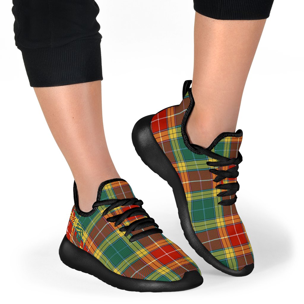 Buchanan Old Sett Tartan Plaid Mesh Knit Sneakers