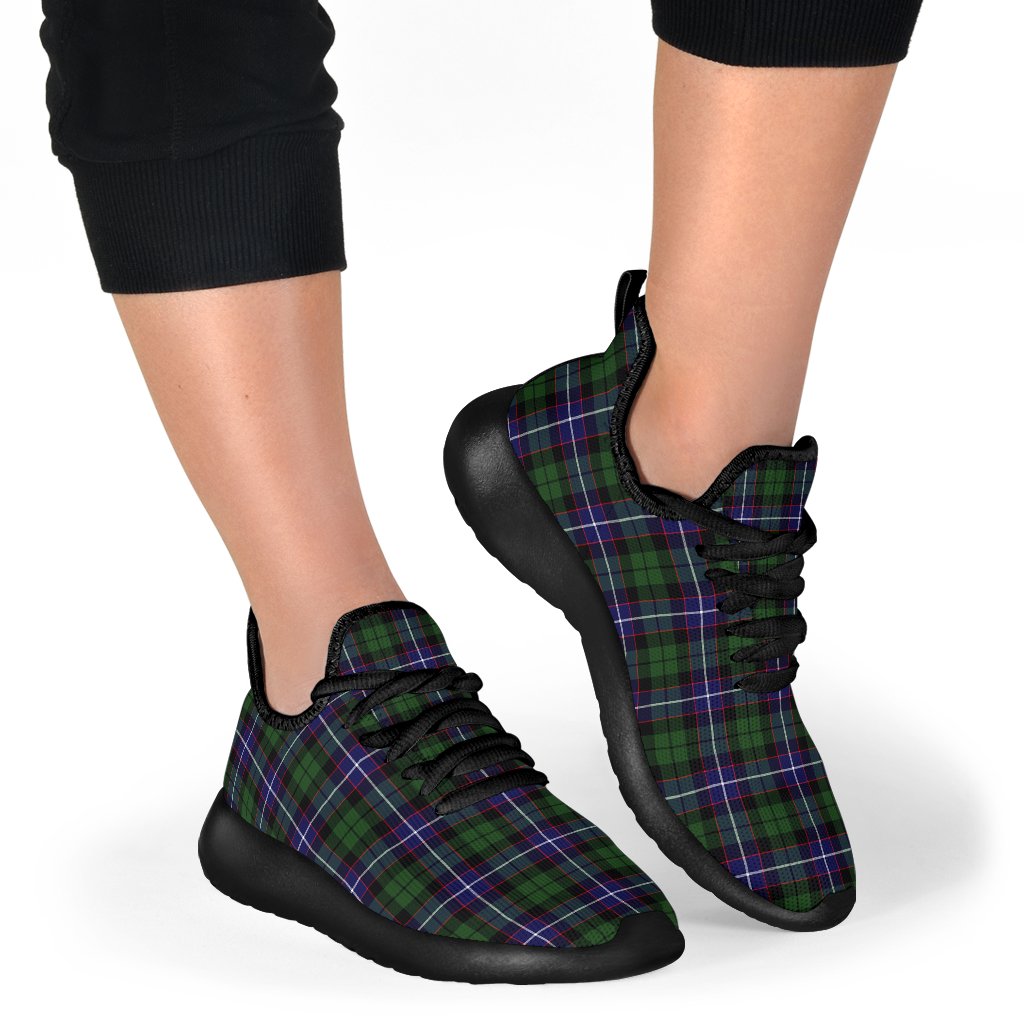 Galbraith Modern Tartan Plaid Mesh Knit Sneakers