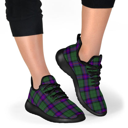 Armstrong Modern Tartan Plaid Mesh Knit Sneakers