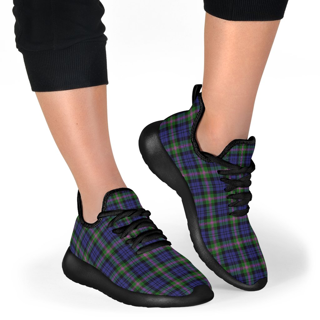 Baird Modern Tartan Plaid Mesh Knit Sneakers