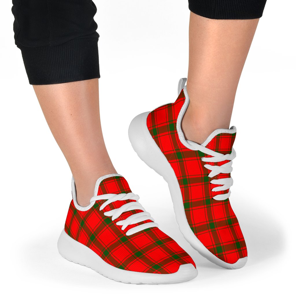 MacDonald of Sleat Tartan Plaid Mesh Knit Sneakers