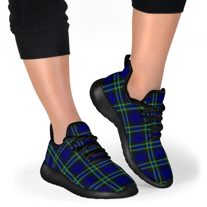 Arbuthnot Modern Tartan Plaid Mesh Knit Sneakers