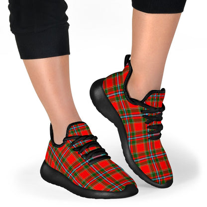 Drummond of Perth Tartan Plaid Mesh Knit Sneakers