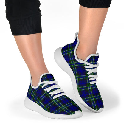 Arbuthnot Modern Tartan Plaid Mesh Knit Sneakers