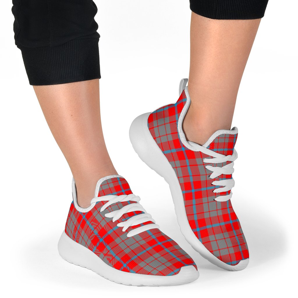 Moubray Tartan Plaid Mesh Knit Sneakers