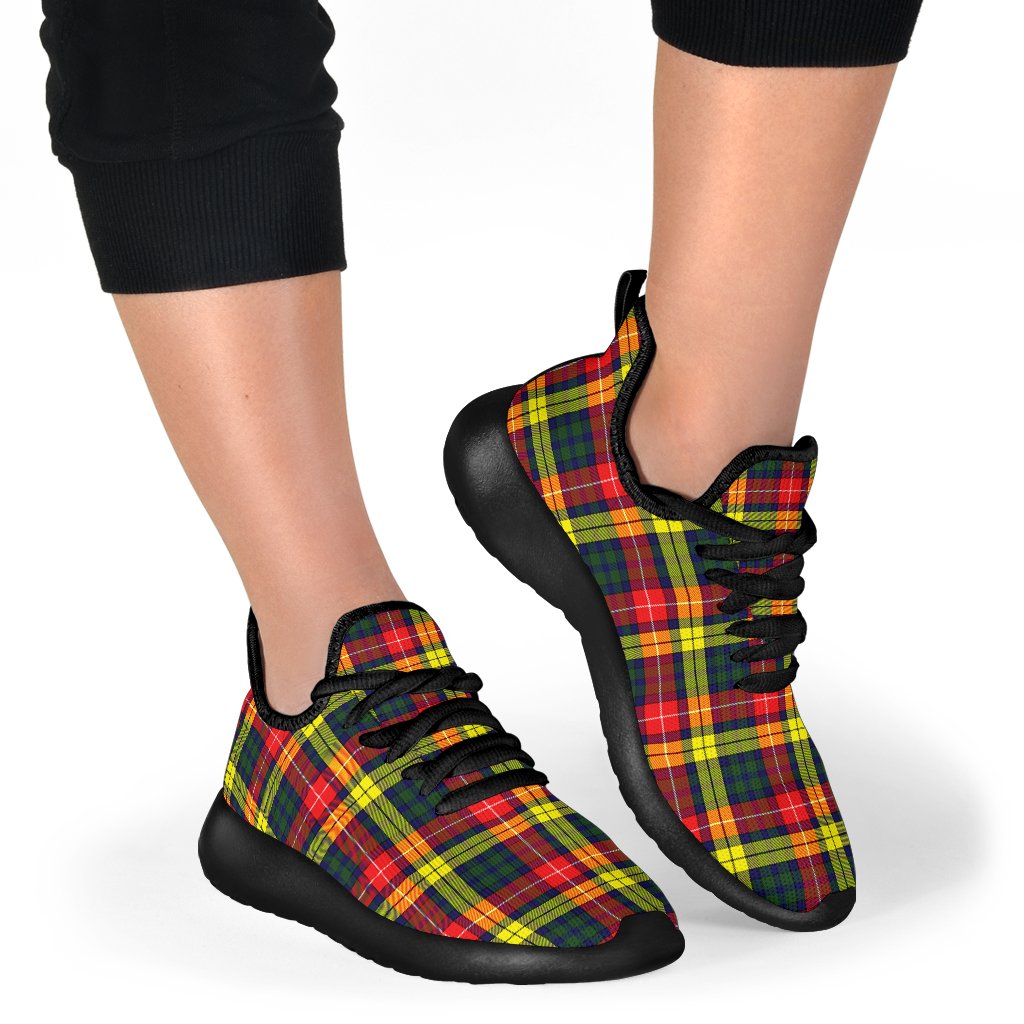 Buchanan Modern Tartan Plaid Mesh Knit Sneakers