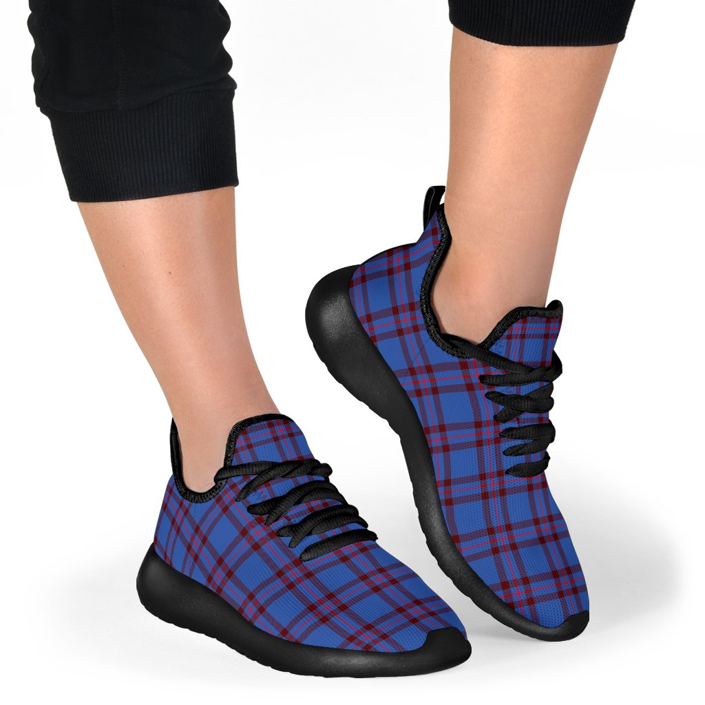 Elliot Modern Tartan Plaid Mesh Knit Sneakers