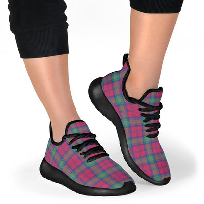 Lindsay Ancient Tartan Plaid Mesh Knit Sneakers