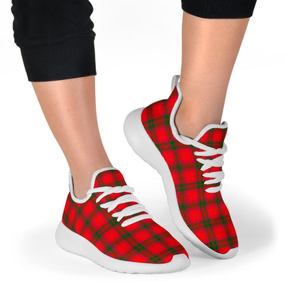 MacNab Modern Tartan Plaid Mesh Knit Sneakers