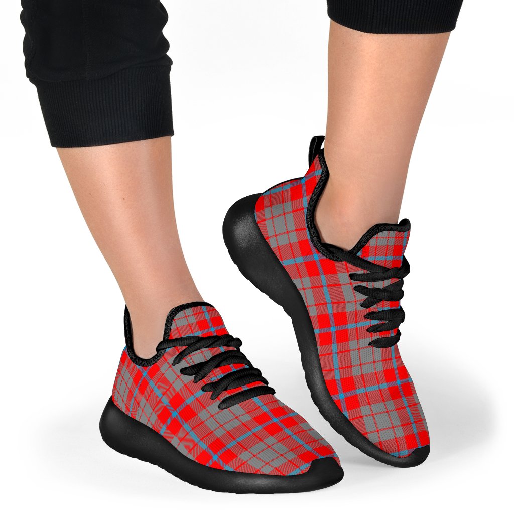 Moubray Tartan Plaid Mesh Knit Sneakers