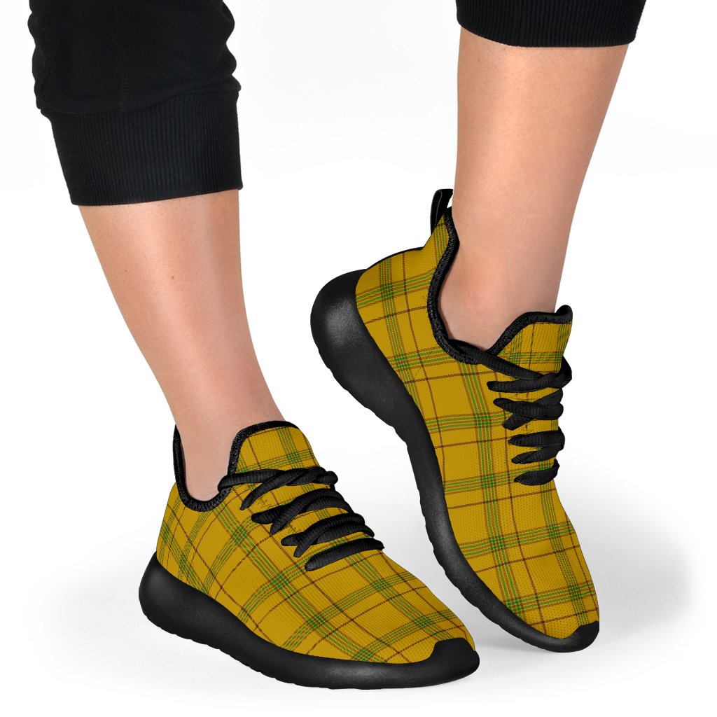 Houston Tartan Plaid Mesh Knit Sneakers