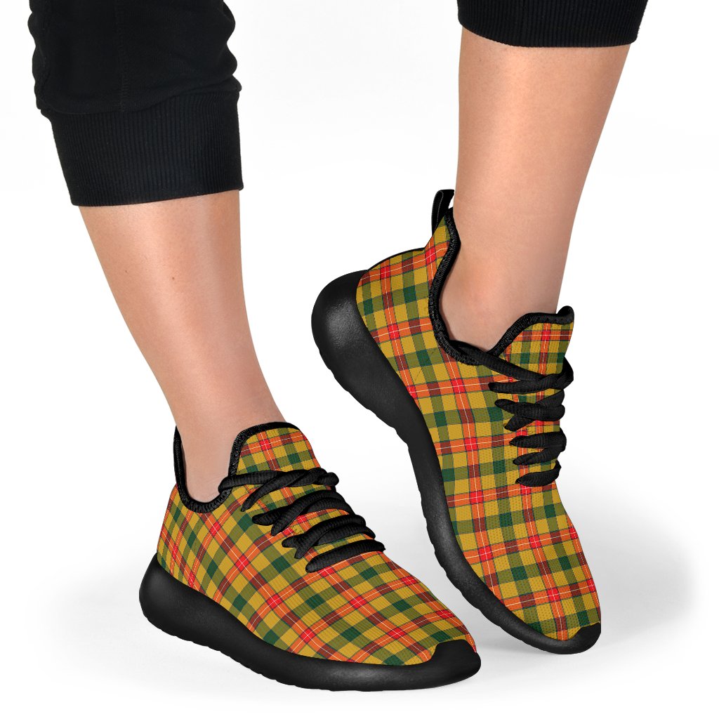 Baxter Tartan Plaid Mesh Knit Sneakers