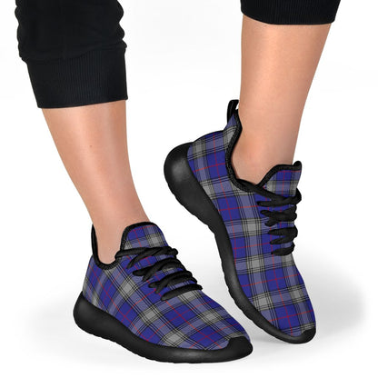 Kinnaird Tartan Plaid Mesh Knit Sneakers