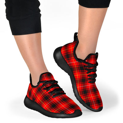 MacIver Modern Tartan Plaid Mesh Knit Sneakers