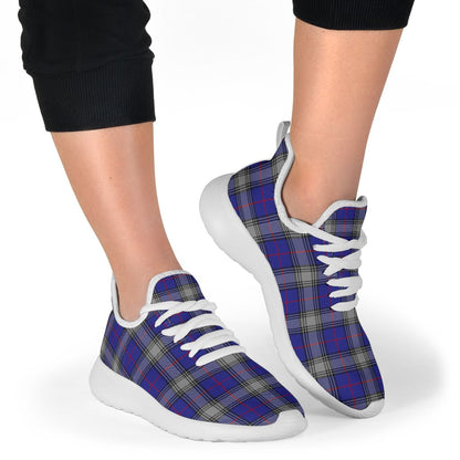 Kinnaird Tartan Plaid Mesh Knit Sneakers