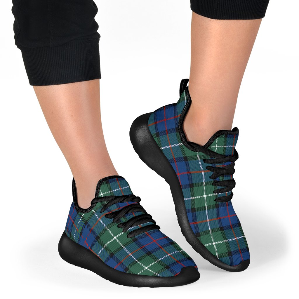 Davidson of Tulloch Tartan Plaid Mesh Knit Sneakers