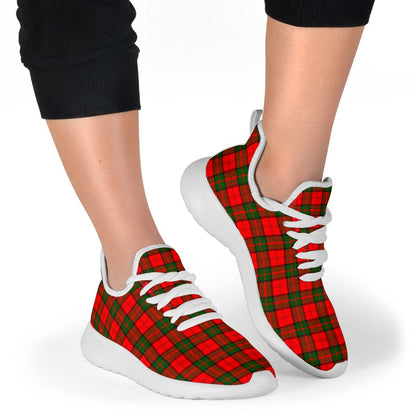 Dunbar Modern Tartan Plaid Mesh Knit Sneakers