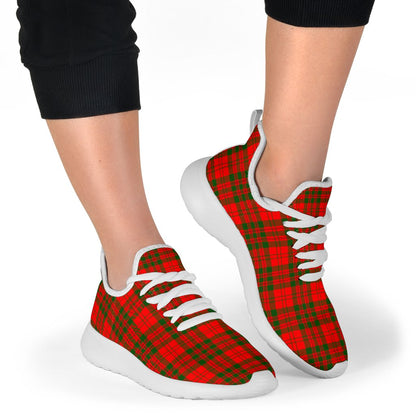 Livingstone Modern Tartan Plaid Mesh Knit Sneakers