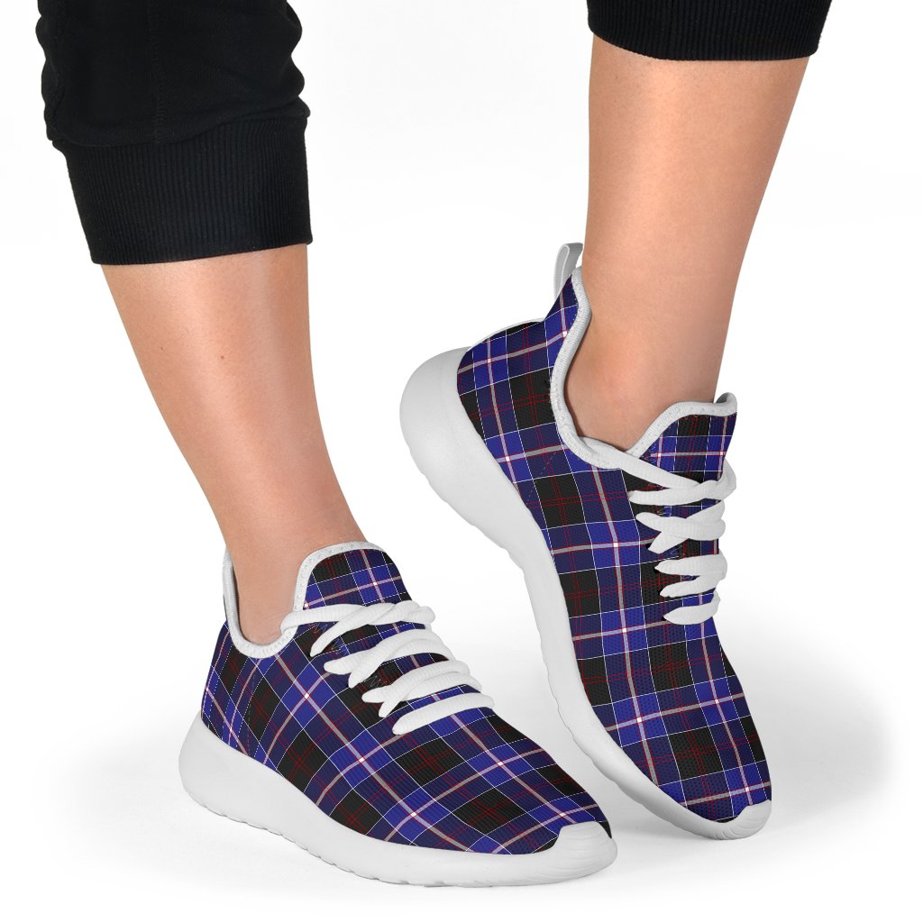 Dunlop Modern Tartan Plaid Mesh Knit Sneakers