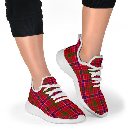 MacRae Modern Tartan Plaid Mesh Knit Sneakers