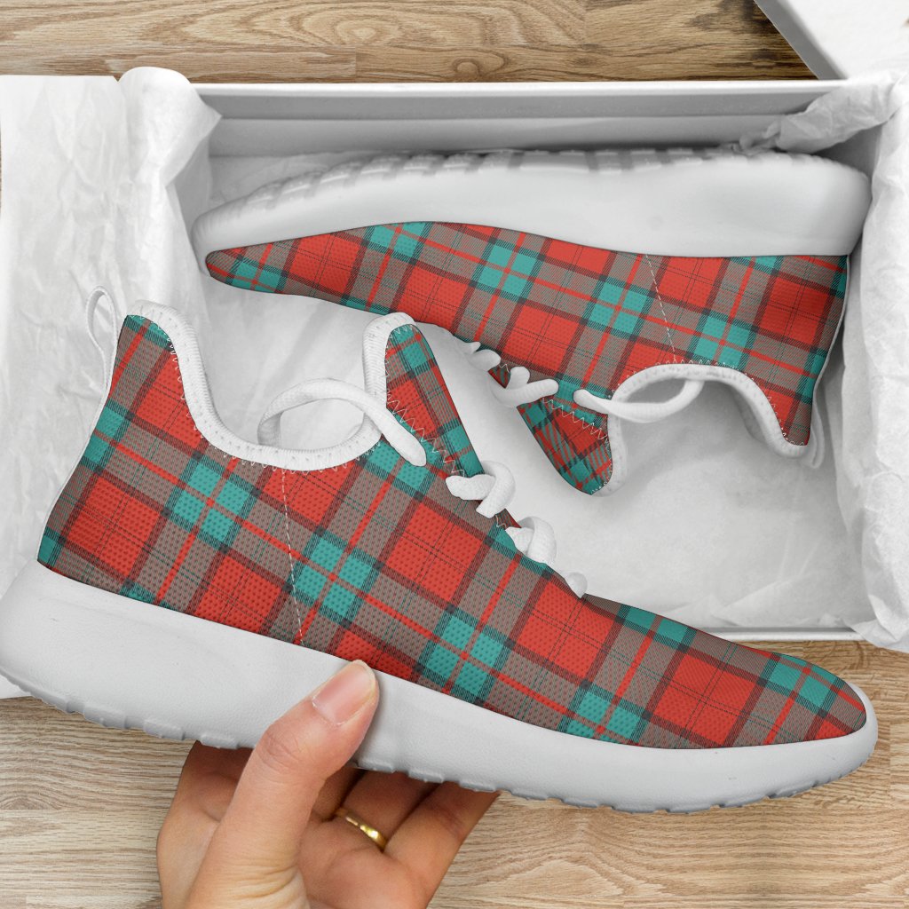 Dunbar Ancient Tartan Plaid Mesh Knit Sneakers