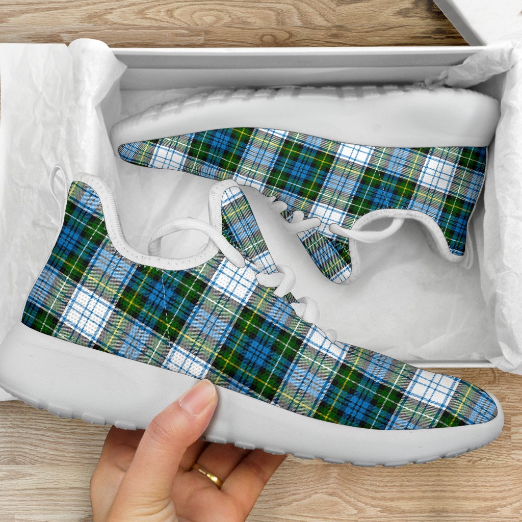 Campbell Dress Tartan Plaid Mesh Knit Sneakers