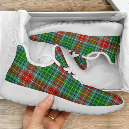 Muirhead Tartan Plaid Mesh Knit Sneakers