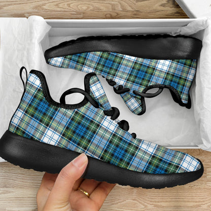 Campbell Dress Ancient Tartan Plaid Mesh Knit Sneakers