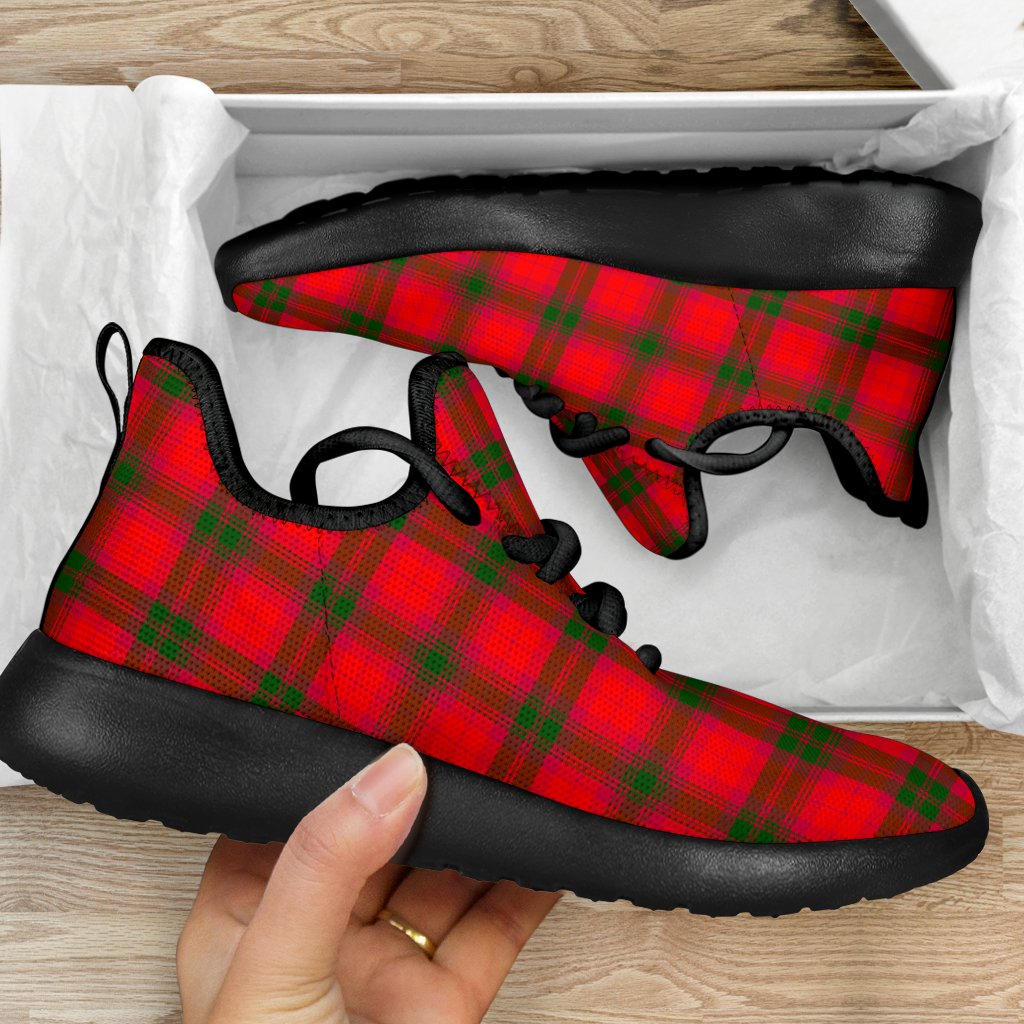 MacNab Modern Tartan Plaid Mesh Knit Sneakers