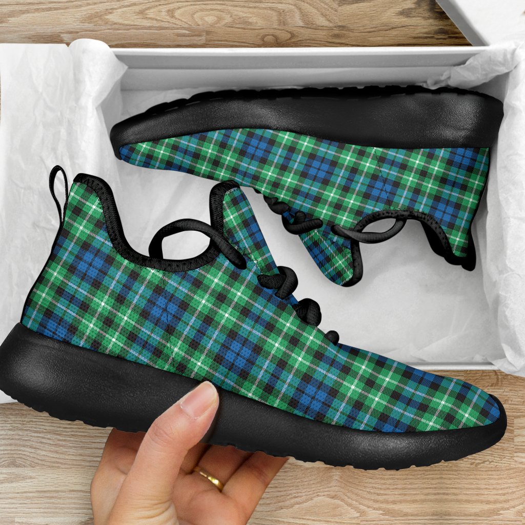 Graham of Montrose Ancient Tartan Plaid Mesh Knit Sneakers