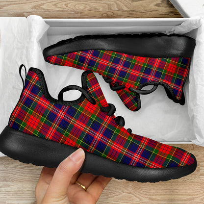 MacPherson Modern Tartan Plaid Mesh Knit Sneakers