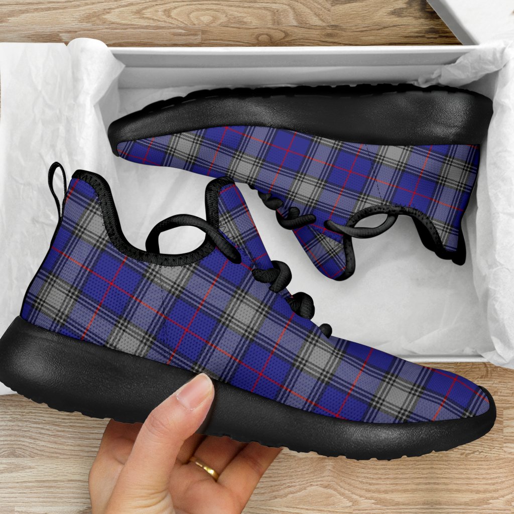 Kinnaird Tartan Plaid Mesh Knit Sneakers