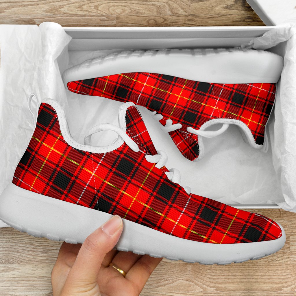 MacIver Modern Tartan Plaid Mesh Knit Sneakers