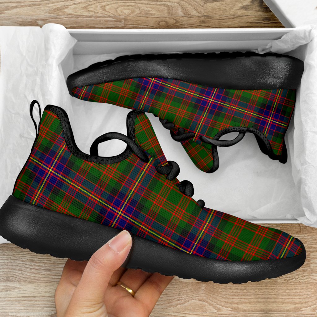 Cochrane Modern Tartan Plaid Mesh Knit Sneakers