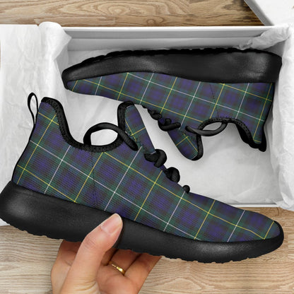 Campbell Argyll Modern Tartan Plaid Mesh Knit Sneakers