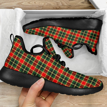 MacLachlan Hunting Modern Tartan Plaid Mesh Knit Sneakers