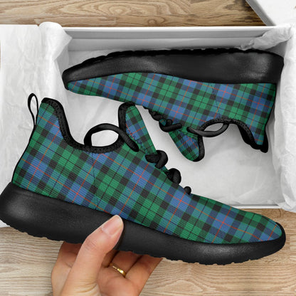 Morrison Ancient Tartan Plaid Mesh Knit Sneakers