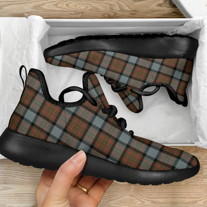 MacLaren Weathered Tartan Plaid Mesh Knit Sneakers